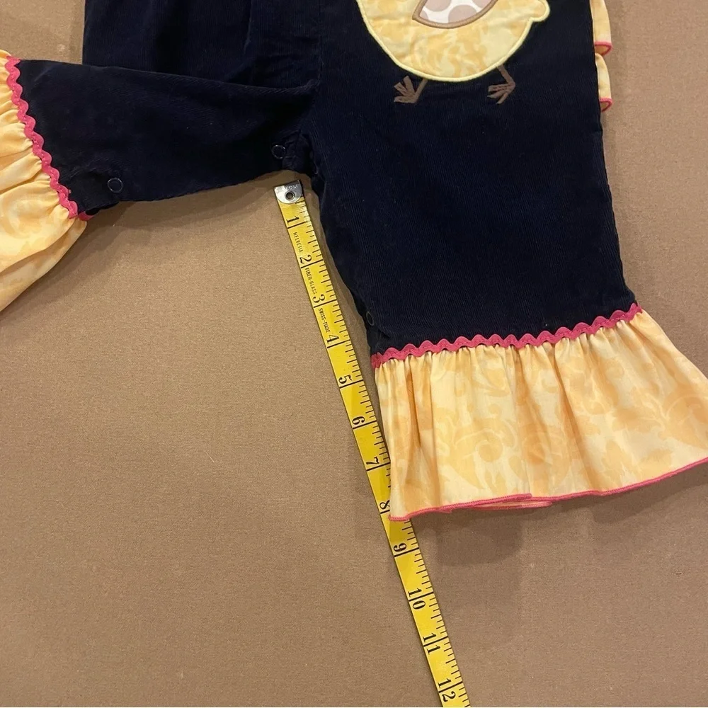 Shrimp & Grits Kids Corduroy Chicken Girls Jumper Size 6M